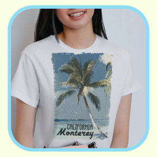 Monterey California Vintage Vacation Travel Design T-Shirt