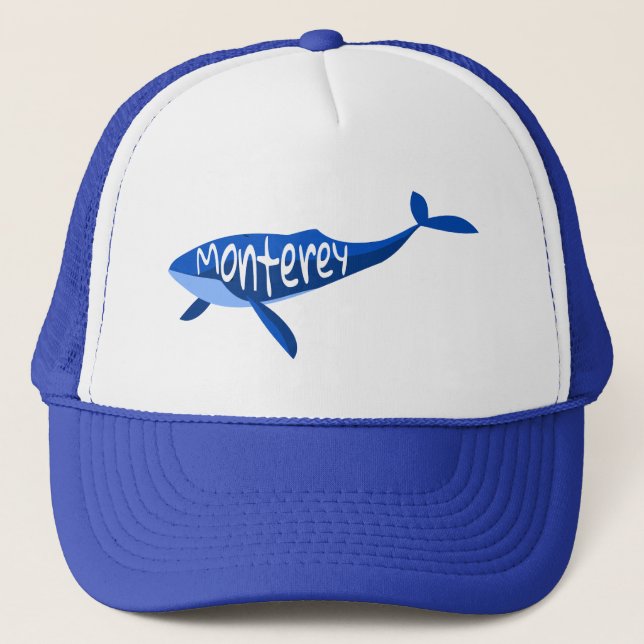 Monterey California Whale Trucker Hat (Front)