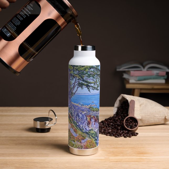 Monterey Cypress Water Bottle (Coffee (Rotated))