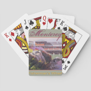 Monterey Fishermans Wharf Scenic California Coast Playing Cards