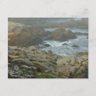 Monterey Fog Big Sur California 2 Painted Postcard