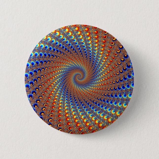 Monterey Fractal Art 6 Cm Round Badge (Front)