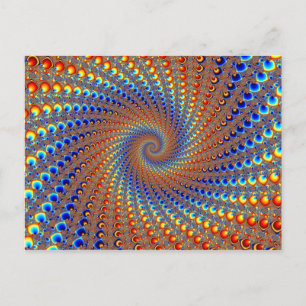 Monterey Fractal Art Postcard