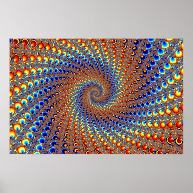 Monterey Fractal Art Poster (Front)