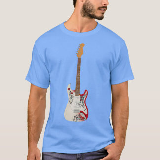 Monterey Iconic guitar black background  T-Shirt