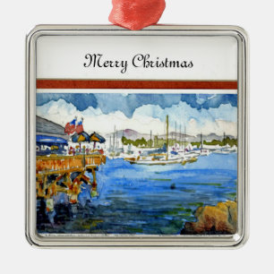 Monterey Marina Christmas Ornament