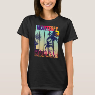 Monterey Retro Vintage Style Palm Tree Premium T-Shirt