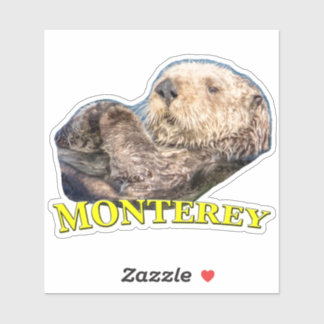 Monterey Sea Otter Vinyl Custom Cut Sticker