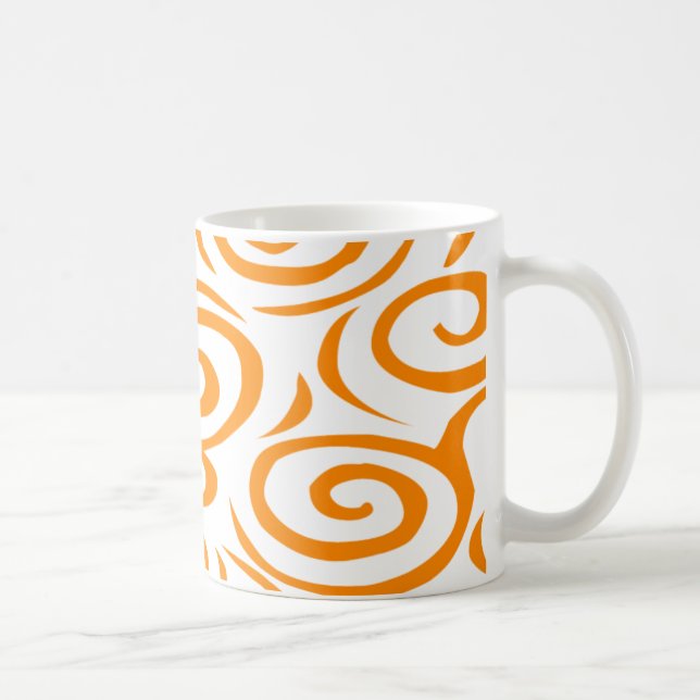 Monterey Swirl Mug-Orange Coffee Mug (Right)