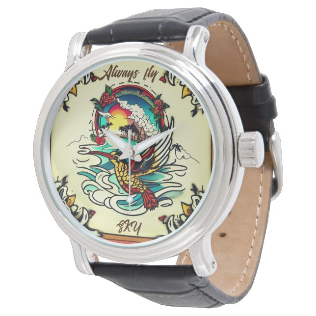 Monterey Tattoo Design: A Symbol of Strength Powe- Watch (Angled)