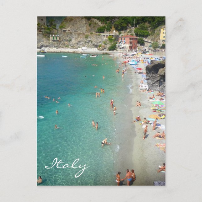 monterosso blue italy postcard (Front)