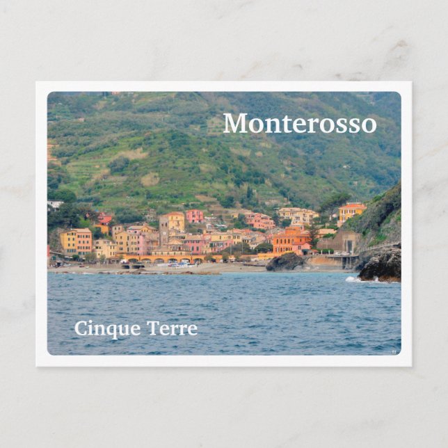 MONTEROSSO - Italy CINQUE TERRE - views from see - Postcard (Front)
