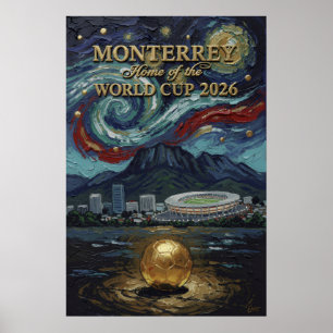 Monterrey 2026 Soccer Luxury Football Wall Art