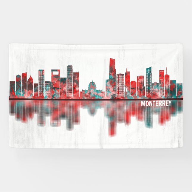 Monterrey Mexico Skyline Banner (Horizontal)