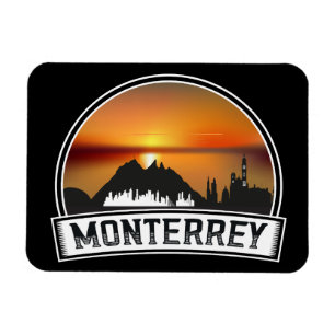 Monterrey Mexico Sunset Cityscape Photo Magnet
