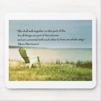 montessori beach scene quote mouse pad