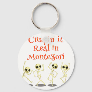 Montessori Creepin' It Real Halloween School Teach Key Ring