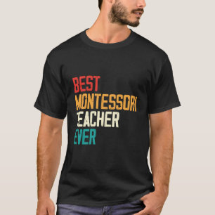 Montessori Teacher Mathematician School Education T-Shirt