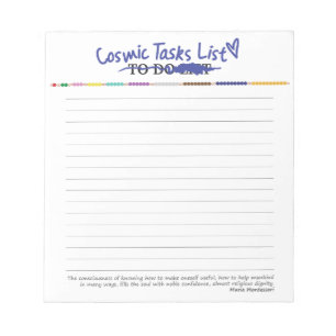 Montessori To Do List Notepad