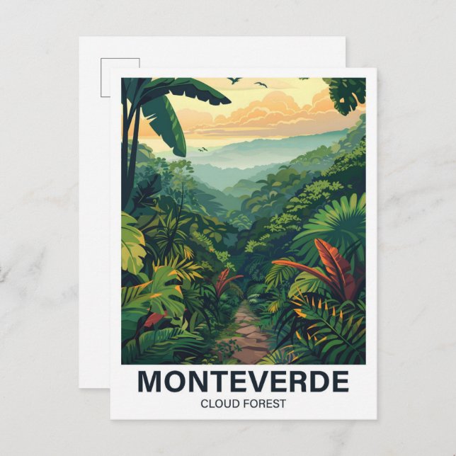 Monteverde Cloud Forest Costa Rica Travel Postcard (Front/Back)
