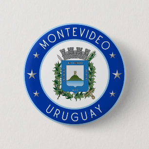Montevideo Coat Of Arms 6 Cm Round Badge