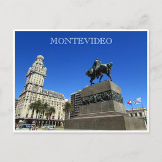 montevideo plaza independencia postcard