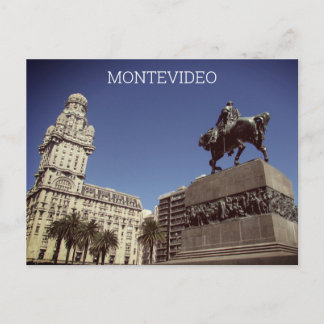 montevideo plaza independencia postcard