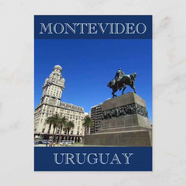 montevideo plaza uruguay postcard (Front)