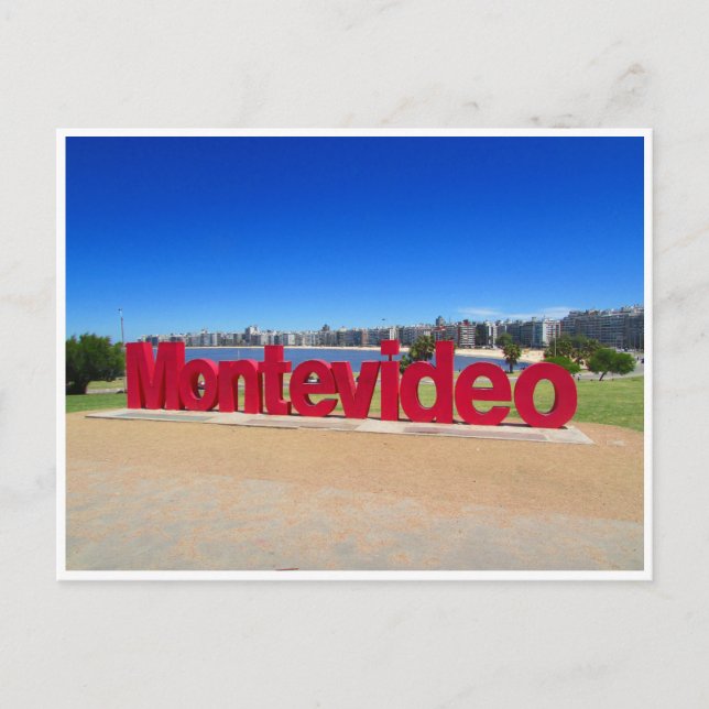 montevideo sign postcard (Front)