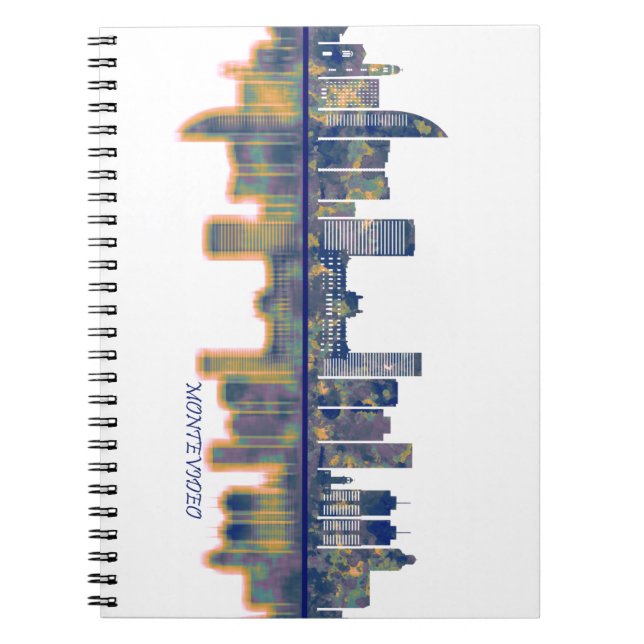 Montevideo Skyline Notebook (Front)