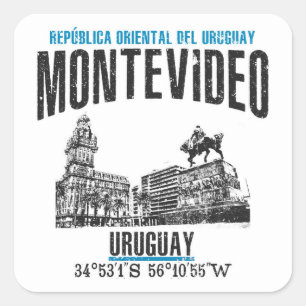 Montevideo Square Sticker