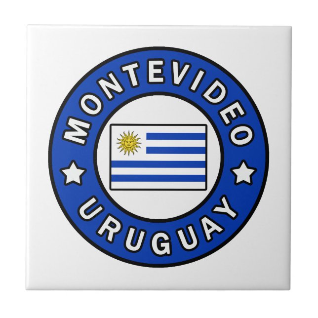 Montevideo Uruguay Ceramic Tile (Front)