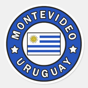 Montevideo Uruguay Classic Round Sticker
