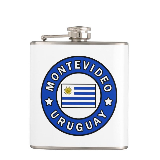 Montevideo Uruguay Hip Flask (Front)