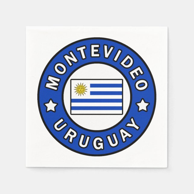 Montevideo Uruguay Napkin (Front)