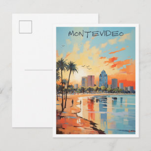 Montevideo Uruguay Travel Postcard