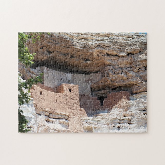 Montezuma Castle Cliff Dwelling - NM Landmark Jigsaw Puzzle (Horizontal)