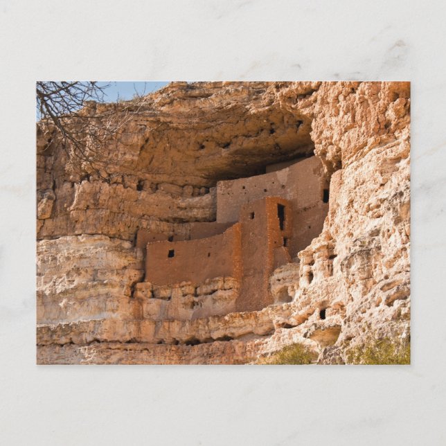 Montezuma Castle National Monument Announcement Postcard (Front)