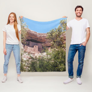 Montezuma Castle National Monument AZ Photo Design Fleece Blanket