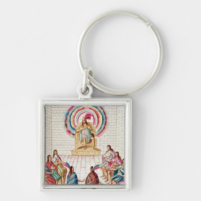 Montezuma II and his Council Key Ring (Front)