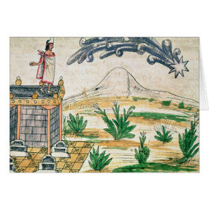 Montezuma II watching a comet, 1579