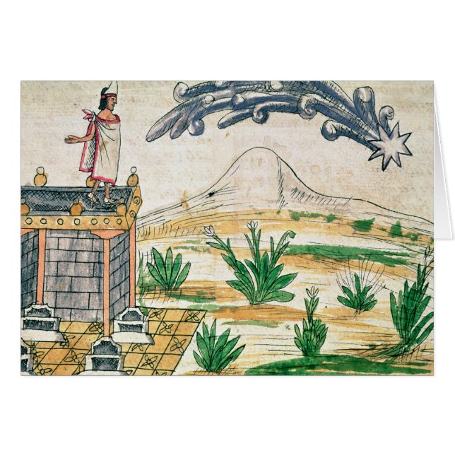 Montezuma II  watching a comet, 1579 (Front Horizontal)