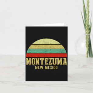 Montezuma New Mexico Vintage Retro Sunset Card