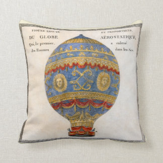 Montgolfier Brothers Hot Air Balloon Cushion