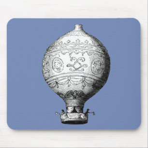Montgolfier Vintage Hot Air Balloon Mouse Pad