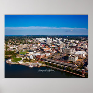 Montgomery, Alabama aerial view, Poster