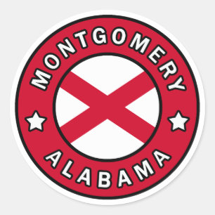Montgomery Alabama Classic Round Sticker