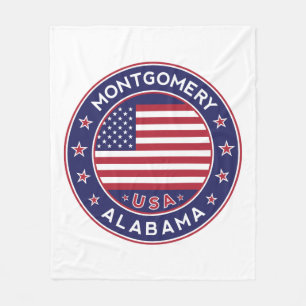 Montgomery, Alabama Fleece Blanket