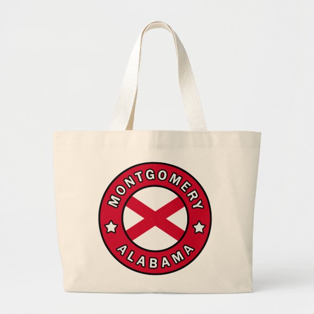 Montgomery Alabama Large Tote Bag (Front)