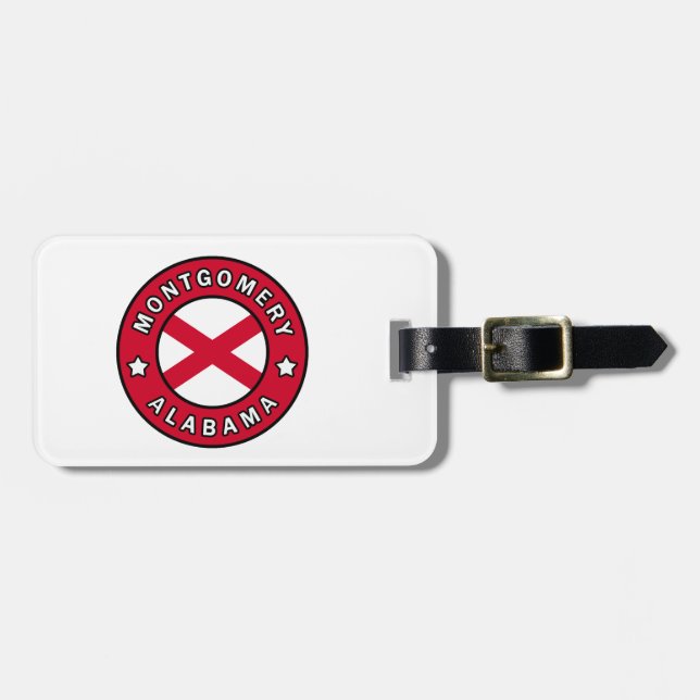 Montgomery Alabama Luggage Tag (Front Horizontal)